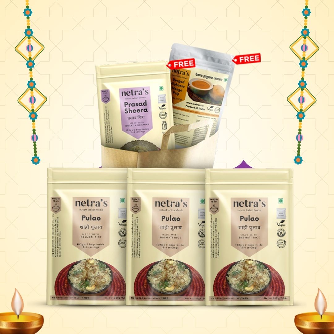 Instant Pulao Combo (Pack of 3) + FREE Aamras & Prasad Sheera