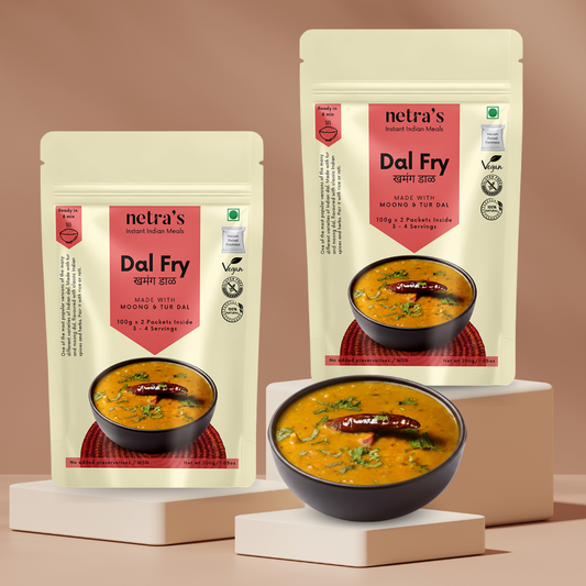 Instant Dal Fry (2 bags, 400g / 8 servings) | Gluten-free | Preservative-free