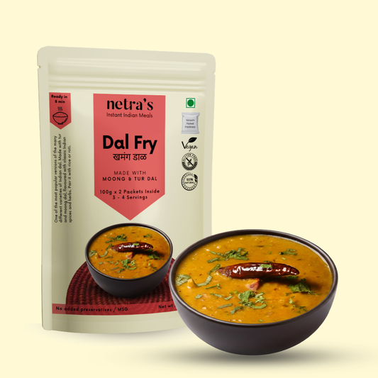 Instant Meals | Dal, Pulao, Khichadi, Zunka Pithla (4 bags, 800g / 16 servings)