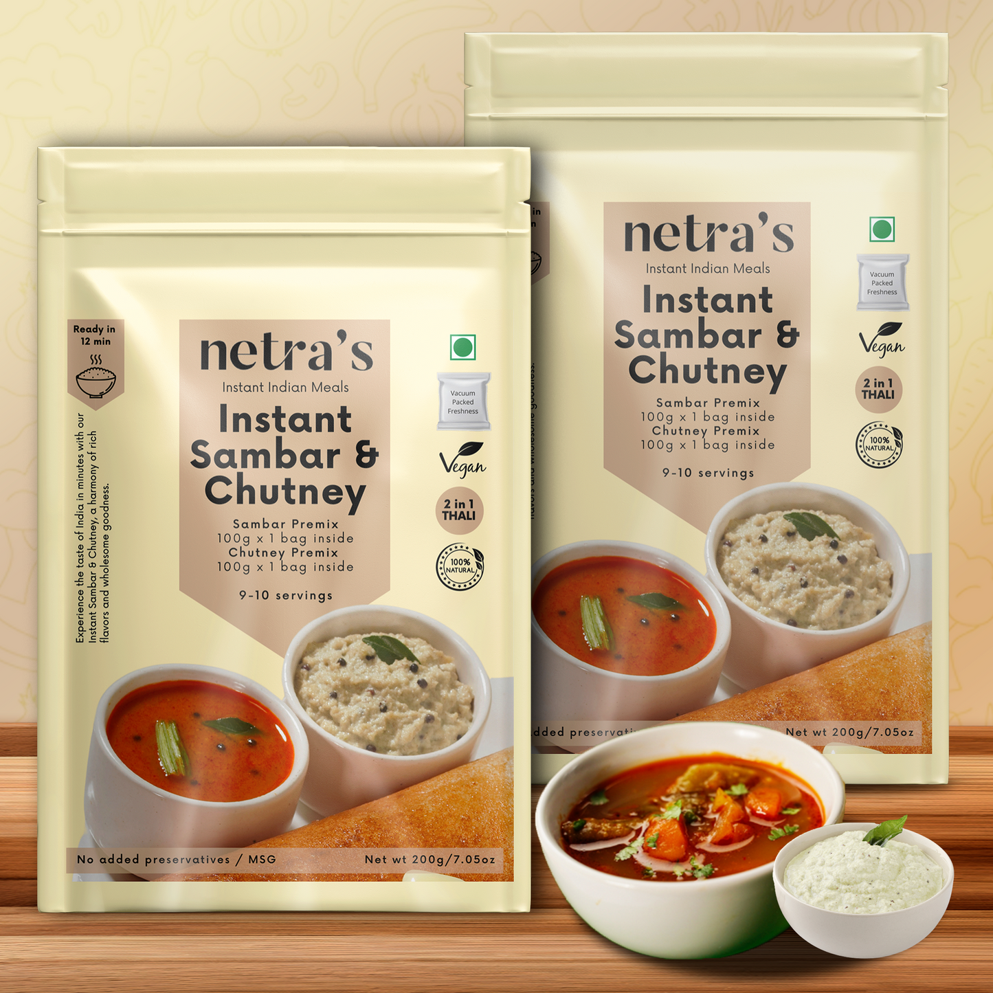 Instant Sambar Chutney Combo_1