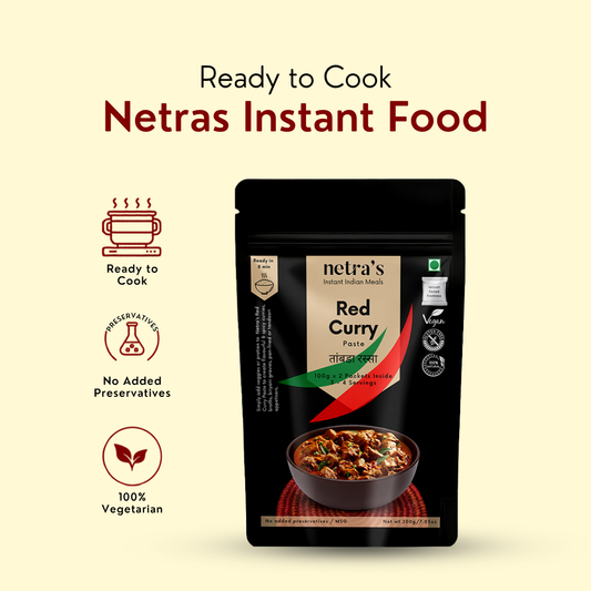 Instant Red Curry Paste (2 bags, 400g, 16 servings)