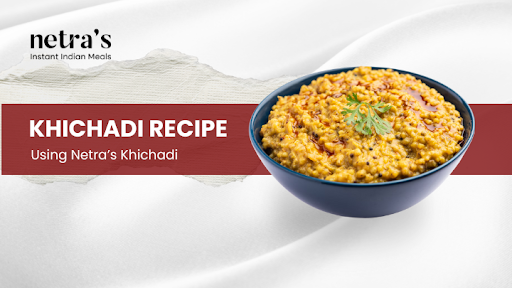 Warm khichadi served with ghee on top