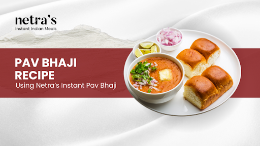 Hot pav bhaji served with buttered pav and onions