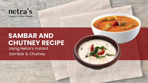  Bowl of hot instant sambar with vegetables