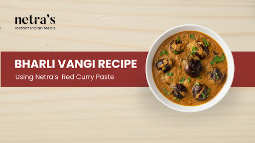 Maharashtrian bharli vangi cooked in thick masala