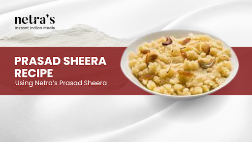 Warm prasad sheera with saffron and nuts