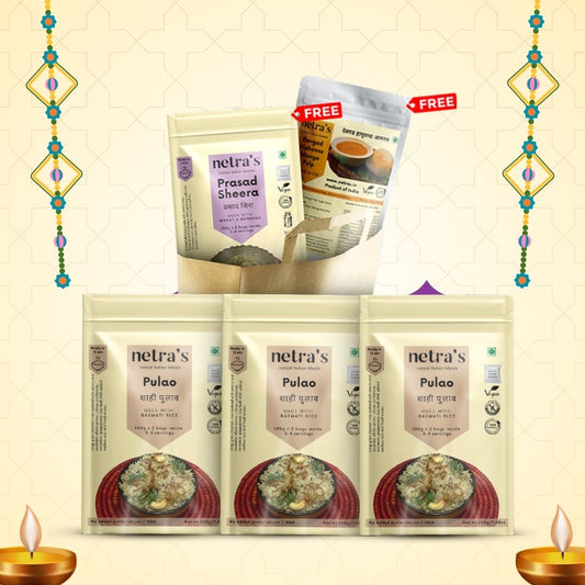 Instant Pulao Combo (Pack of 3) + FREE Aamras & Prasad Sheera
