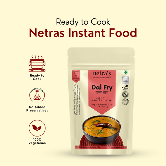 Instant Dal Fry (2 bags, 400g / 8 servings) | Gluten-free | Preservative-free