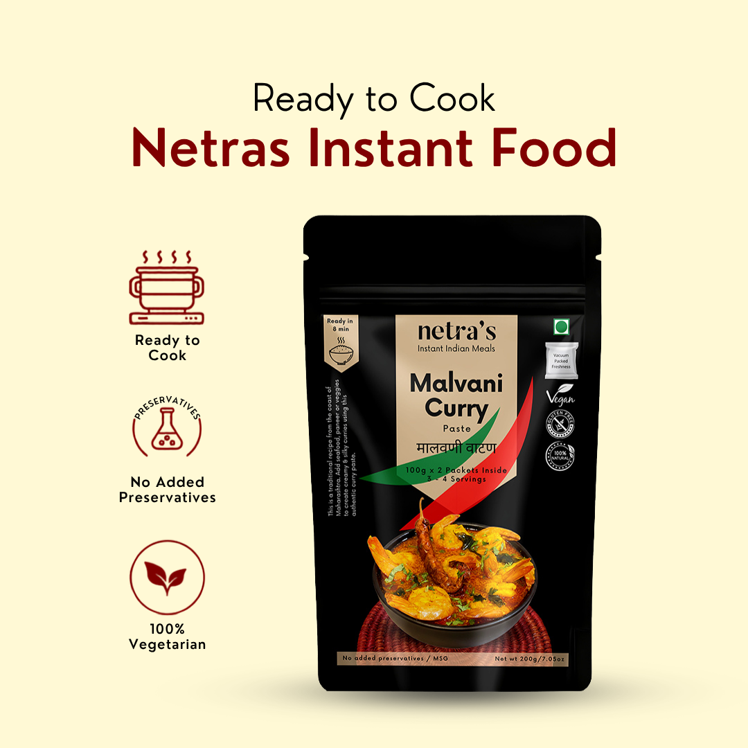 Instant Malvani Curry Paste (2 bags, 400g, 16 servings)