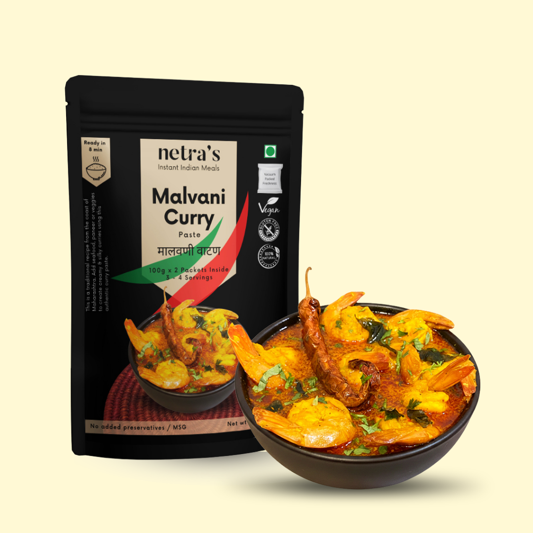 Instant Malvani Curry Paste (2 bags, 400g, 16 servings)