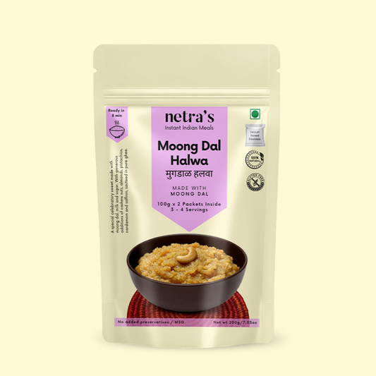 Instant Moong Dal Halwa (200g / 4 servings) | Gluten-free | Preservative-free