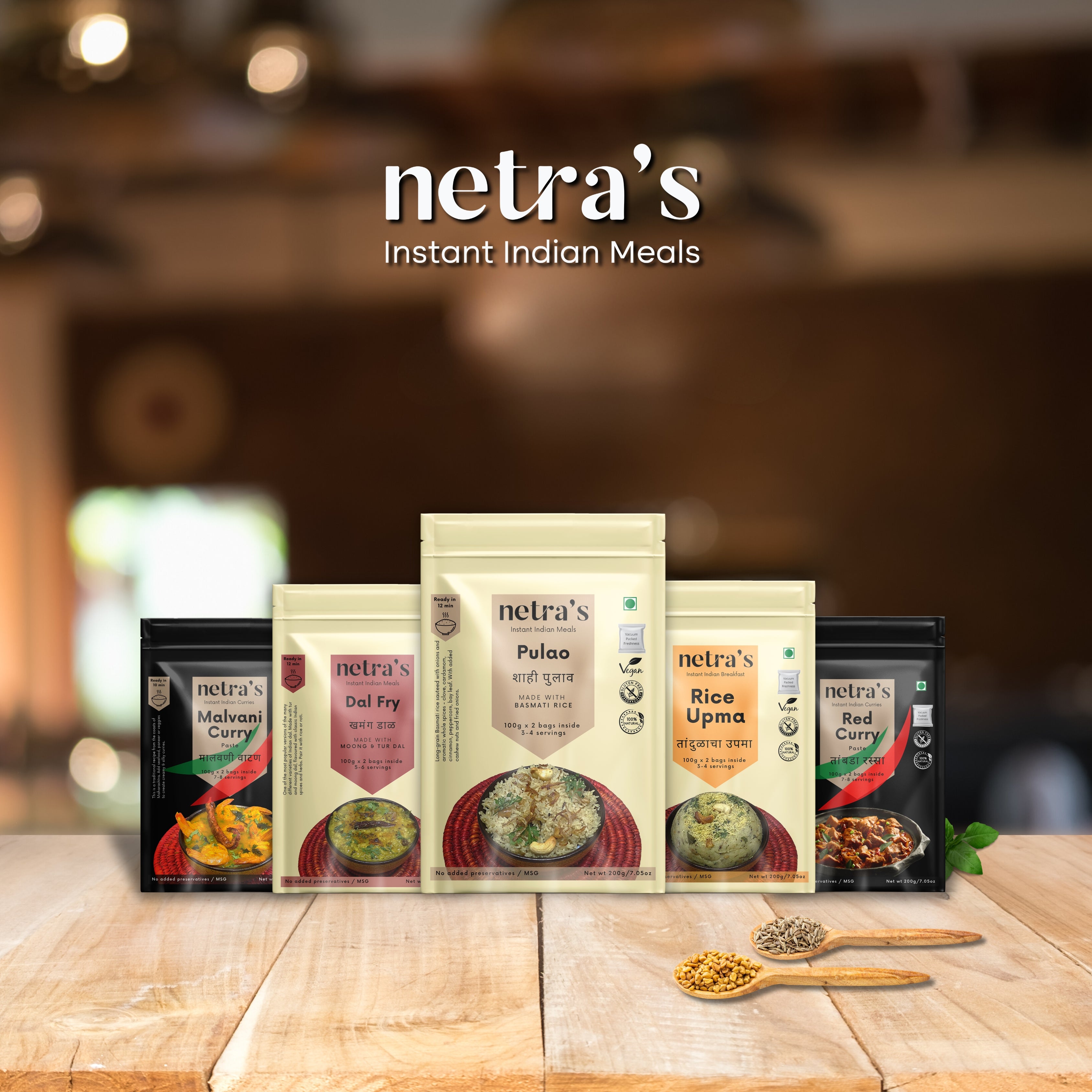 Netra's Unit Netra's Instant Indian Cuisine | Breakfast, Meals, Curries & Sweets