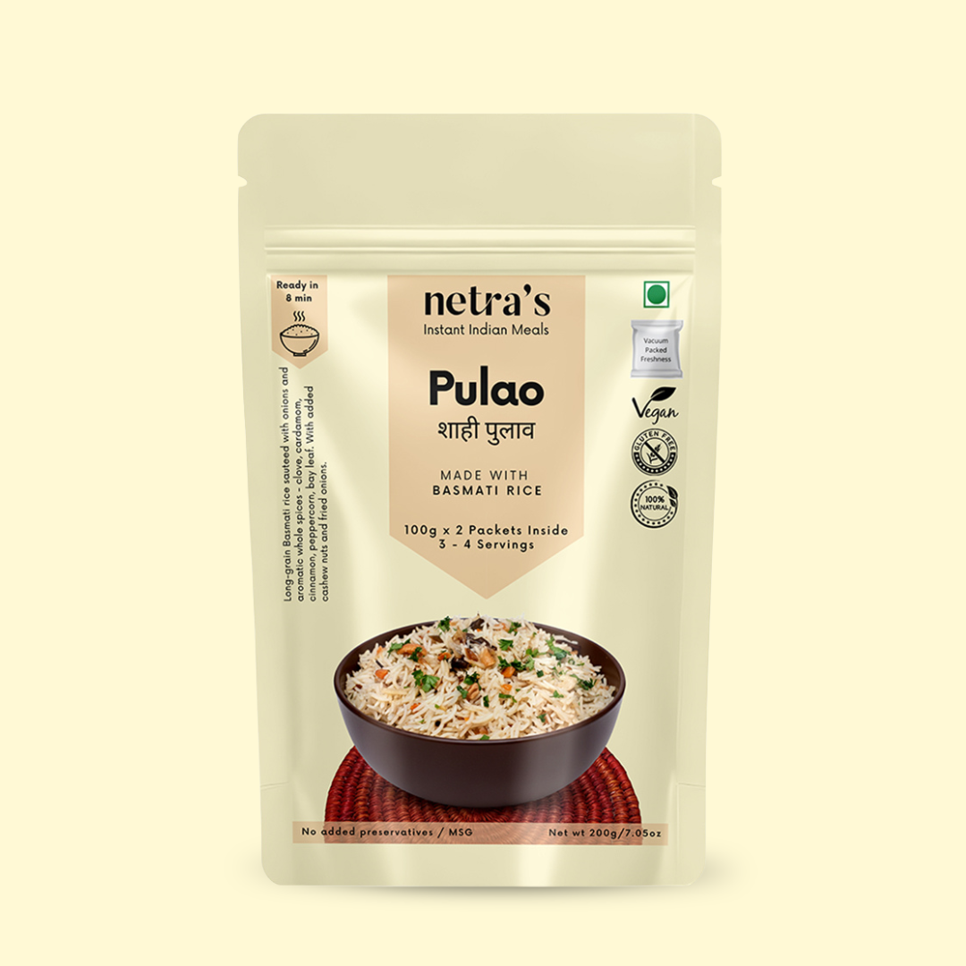 Instant Pulao (2 bags, 400g, 8 servings) | Gluten-free | Preservative-free