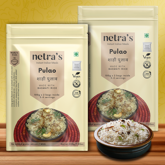 Instant Pulao (2 bags, 400g, 8 servings) | Gluten-free | Preservative-free