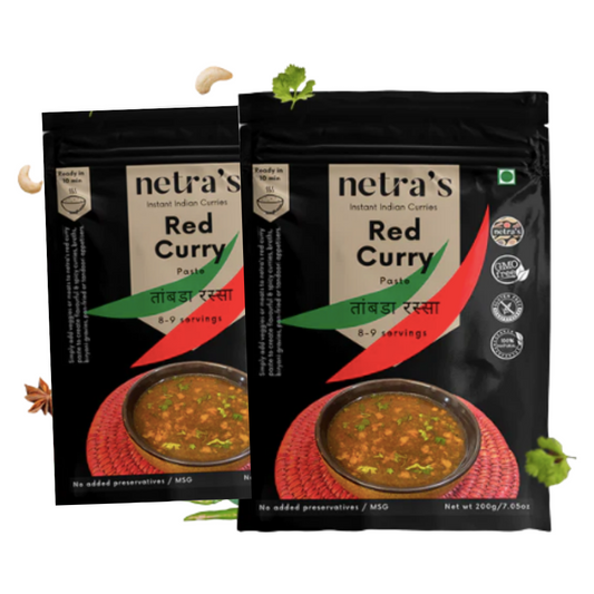 Instant Red Curry Paste (2 bags, 400g, 16 servings)