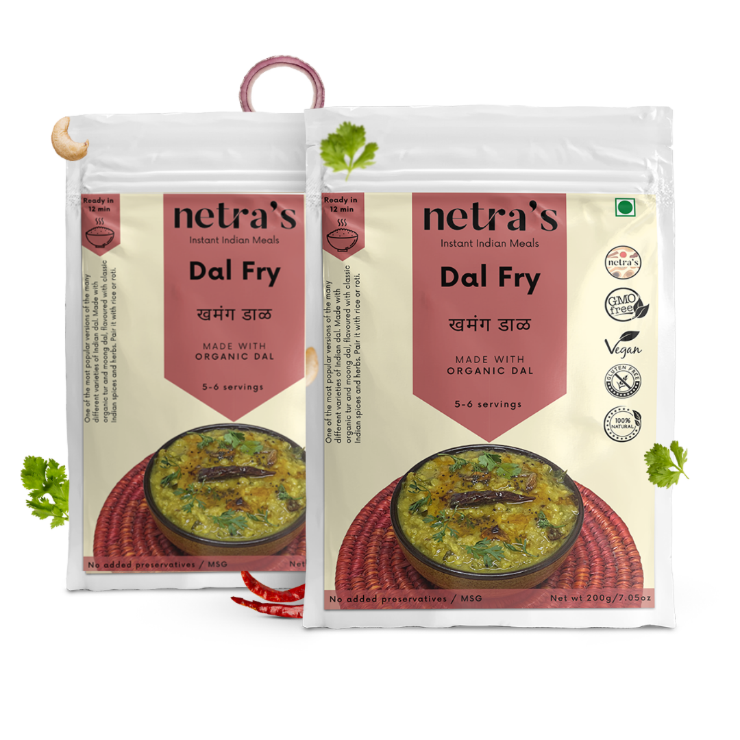 Instant Dal Fry (2 bags, 400g / 8 servings) | Gluten-free | Preservative-free
